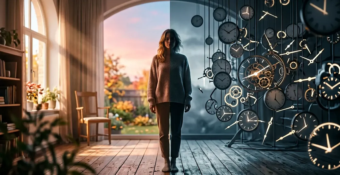 A person struggling with their internal biological clock and daily schedule
