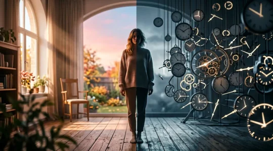A person struggling with their internal biological clock and daily schedule