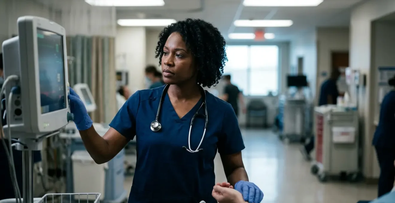 Emergency medical professional assessing vital signs of patient in critical condition