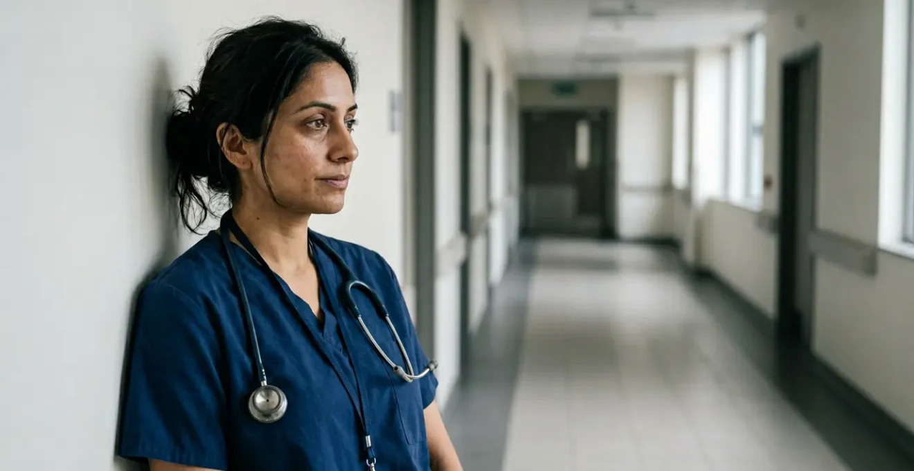 Medical resident demonstrating resilience during intensive clinical training period