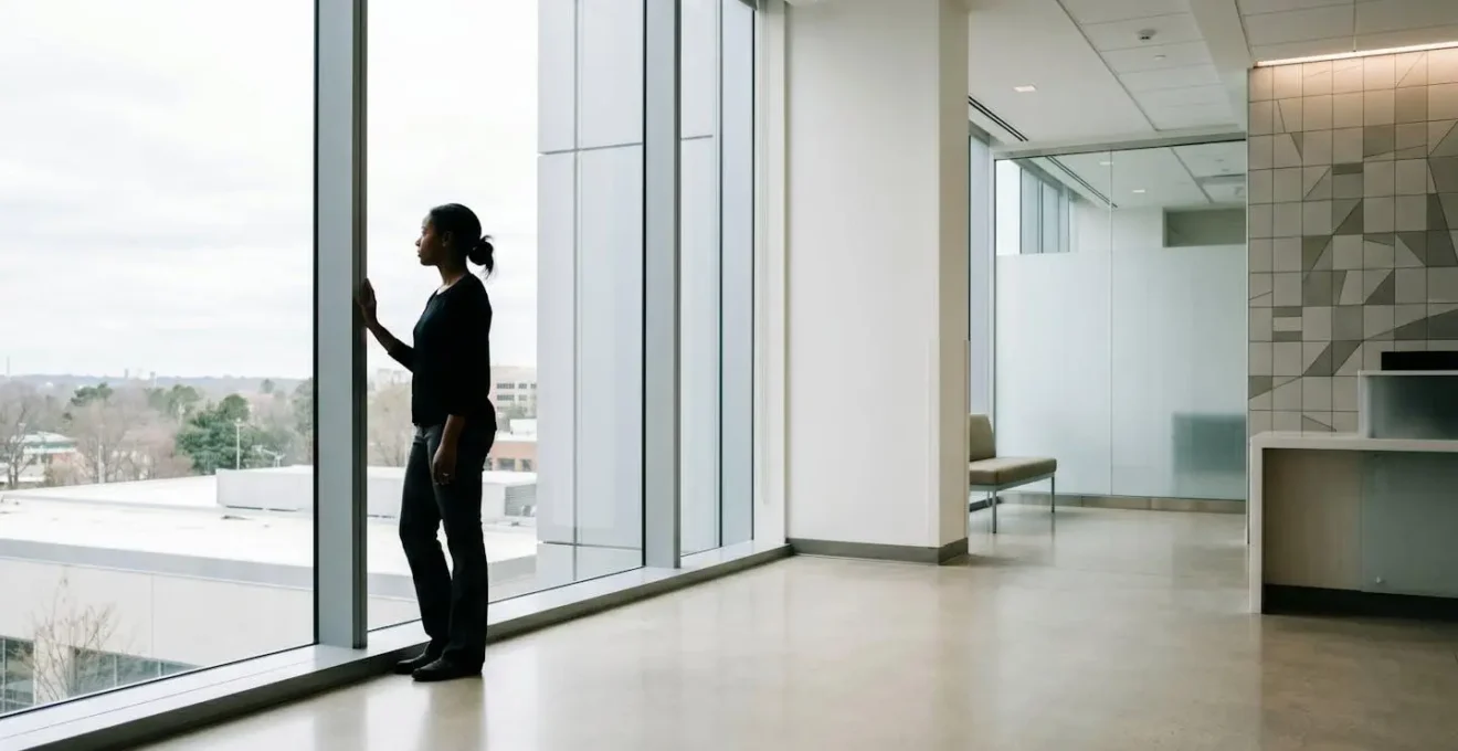 Person finding strength and perspective after an emotional setback in their medical journey.