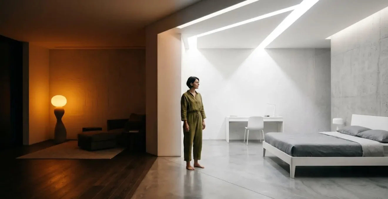 Strategic lighting setup demonstrating optimal light exposure timing for night shift workers